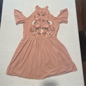 Xhilaration dress, Floral Embroidered Pink, large